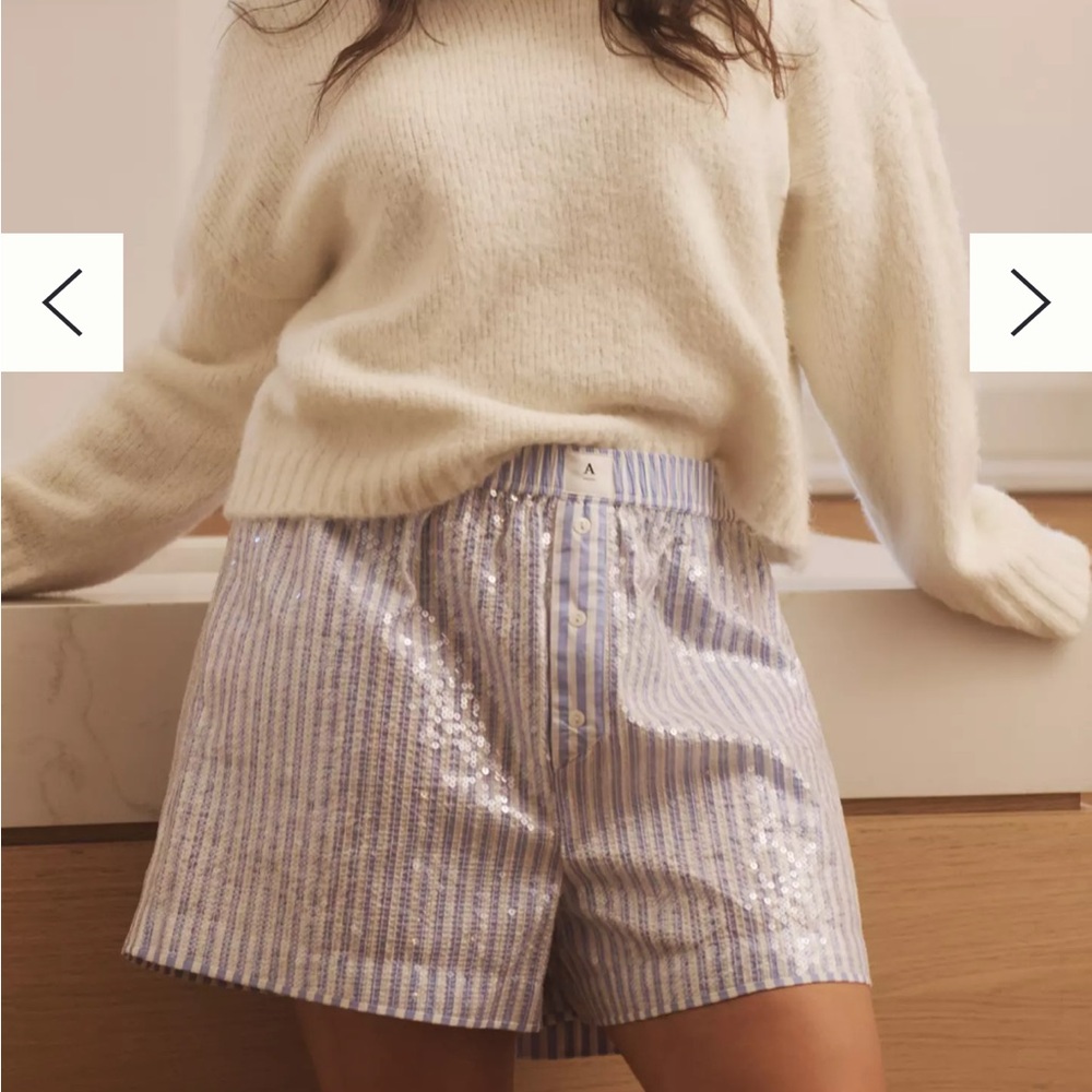 Anthropologie Sequin Boxer Short